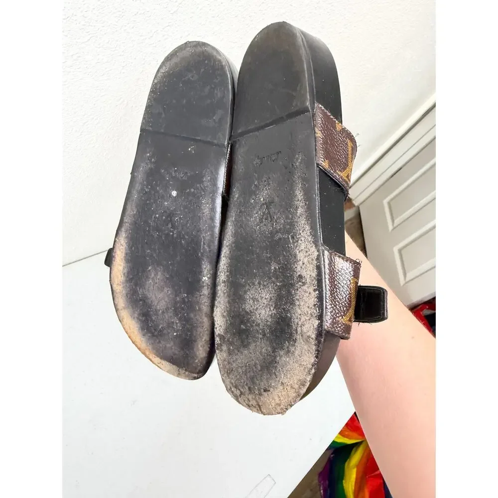 Louis Vuitton Monogram Flat Comfort Mule Sandals EU 37- US 7 - Picture 8 of 16